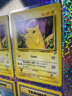 2000 Pokemon TCG Base Set 2 Regular: 87/130 Pikachu (x2); 122/130 Potion (x2) - Image 3