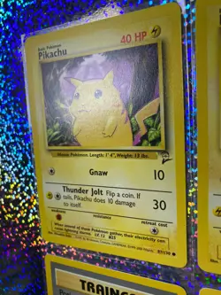 2000 Pokemon TCG Base Set 2 Regular: 87/130 Pikachu (x2); 122/130 Potion (x2) - Image 5