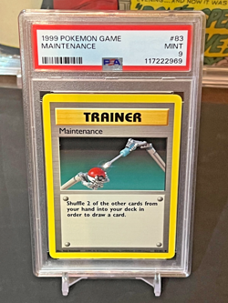 1999 POKEMON GAME #83 MAINTENACE PSA 9 - MINT! - Image 1