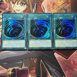 Yugioh! Playset 3x Mystical Space Typhoon Rare - RA02-EN048 1st Edition UR - Eng - Image 1