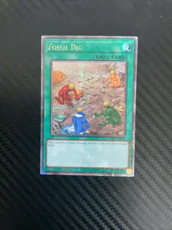 Yugioh Fossil Dig RA01-EN053 Quarter Century Secret Rare 1st Ed NM - Image 1