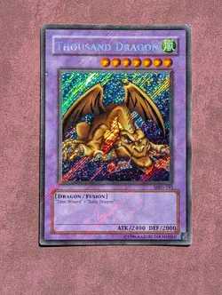 Yugioh! Wavy Thousand Dragon MRD-143 Wavy Unlimited FULL BLEED 🩸 DEEP WAVES HTF - Image 1