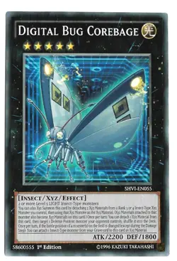 Digital Bug Corebage SHVI EN055 - YuGiOh Card - Common - 1ST EDITION - Image 1