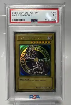 Yugioh PSA 5 FADED Dark Magician SDY-006 Ultra Rare Unlimited Edition ERROR - Image 1