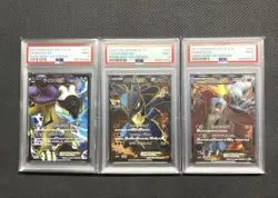 Pokemon Card Japanese Entei Raikou Lucario EX SR PSA9 - Image 1