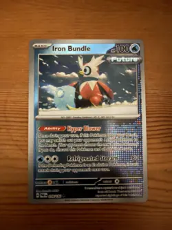 Pokemon Card Iron Bundle Paradox Rift Reverse Holo 056/182 Pack Fresh - Image 1