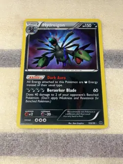 Pokemon 2012 Hydreigon Card 103/99 Next Destinies Secret Rare Shiny Holo - Image 2