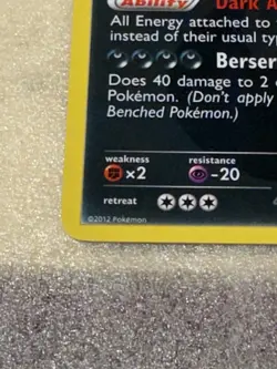 Pokemon 2012 Hydreigon Card 103/99 Next Destinies Secret Rare Shiny Holo - Image 3