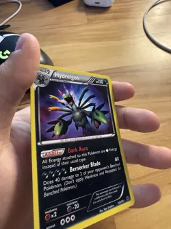 Pokemon 2012 Hydreigon Card 103/99 Next Destinies Secret Rare Shiny Holo - Image 3