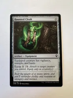 Haunted Cloak (#313) - MTG Commander Legends - NM - Image 1