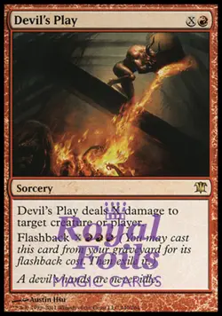 Devil's Play 1x FOIL ISD MTG Innistrad Rare MINT red - Image 1