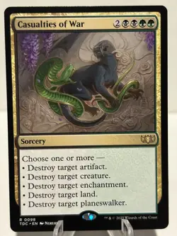 Casualties of War 98 R Commander: Tarkir: Dragonstorm NM MTG - Image 1