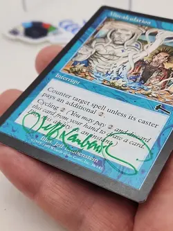 Miscalculation SIGNED GREEN Jeff Laubenstein Urza's Legacy MTG Magic *CCGHouse* - Image 3