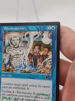 Miscalculation SIGNED GREEN Jeff Laubenstein Urza's Legacy MTG Magic *CCGHouse* - Image 5