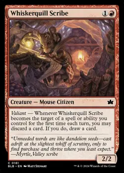 4x Whiskerquill Scribe - Foil MTG Bloomburrow NM Magic Foil - Image 1
