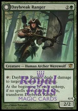 Daybreak Ranger / Nightfall Predator 1x FOIL ISD MTG Innistrad Rare MINT green - Image 1