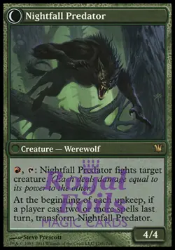 Daybreak Ranger / Nightfall Predator 1x FOIL ISD MTG Innistrad Rare MINT green - Image 2