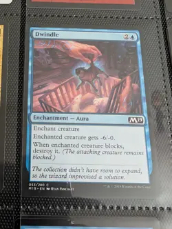 1x Dwindle - NM English MTG - Magic 2019 (G) - Image 1