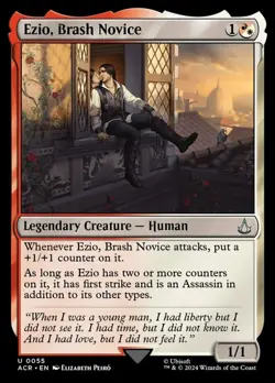 1x Ezio, Brash Novice - Foil MTG Assassin's Creed NM Magic Foil - Image 1