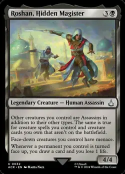 1x Roshan, Hidden Magister MTG Assassin's Creed NM Magic Regular - Image 1