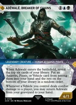 1x (136) Adewale, Breaker of Chains - FOIL - SHOWCASE MTG Assassin's Creed NM Ma - Image 1