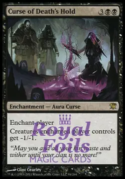 Curse of Death's Hold 1x FOIL ISD MTG Innistrad Rare MINT black - Image 1