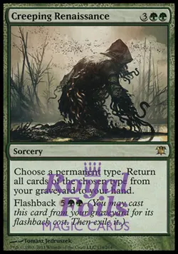 Creeping Renaissance 1x FOIL ISD MTG Innistrad Rare MINT green - Image 1