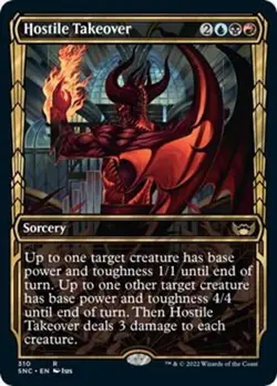Hostile Takeover (Showcase) NM #310 Streets of New Capenna MTG - Image 1