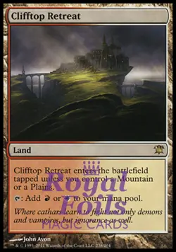 Clifftop Retreat 1x FOIL ISD MTG Innistrad Rare MINT red white land - Image 1