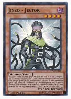 1x (M/NM) - Jinzo - Jector - MP15-EN214 - Super Rare - 1st Edition YuGiOh - Image 1