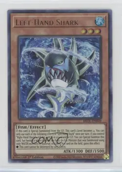 Left-Hand Shark 1st Ed. YuGiOh Brothers of Legend #BROL-EN049 - Image 1