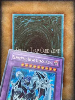 Yugioh Elemental Hero Chaos Neos GLAS-EN036 Secret Rare 1st Ed MP - Image 3