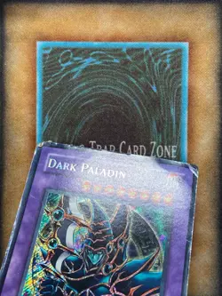 Yugioh Dark Paladin DMG-001 Secret Rare Limited Edition DAMAGED CONDITION - Image 2