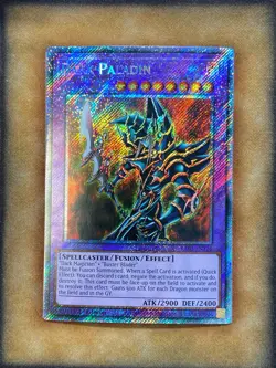 Yugioh Dark Paladin RA03-EN126 Platinum Secret Rare 1st Ed NM - Image 1