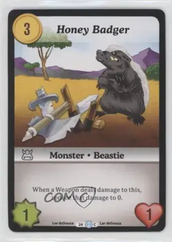 2018 Munchkin Collectible Card Game: Desolation of Blarg Honey Badger #24 - Image 1