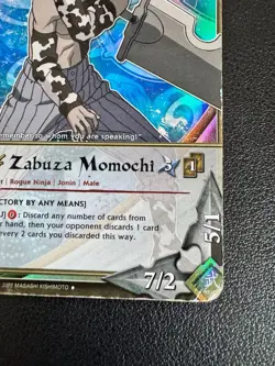 Naruto CCG Zabuza Momochi Holographic Rare Card #1407 - Shonen Jump 2002 Bandai - Image 4
