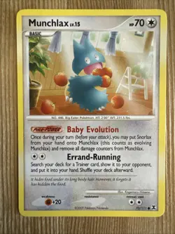Munchlax - 70/111 - Pokemon Rising Rivals Non-Holo Card NM - Image 1
