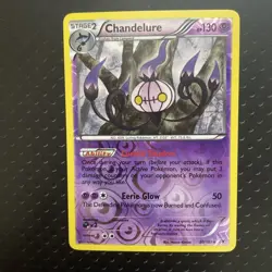 Pokemon 2011 Near Mint NM Chandelure Noble Victories REVERSE Holo 60/101 Card - Image 1