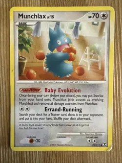 Munchlax - 70/111 - Pokemon Rising Rivals Non-Holo Card HP - Image 1