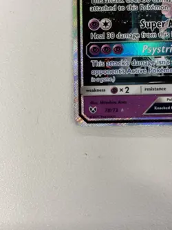 Pokemon Mewtwo GX TCG Shining Legends Holo Card 78/73 Near Mint Condition - Image 4