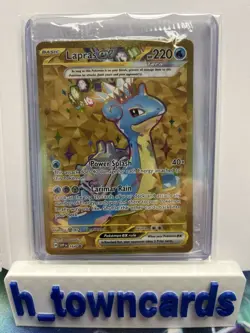 Pokemon TCG Lapras EX Gold Promo Card SVP 164 Terapagos Ultra Premium Sealed - Image 1