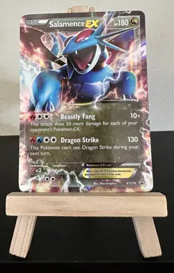 Salamence EX Pokemon TCG XY Black Star Promo Card XY170 LP - Image 1