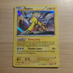 Raikou 55/162 - NM HOLO RARE XY Breakthrough - 2015 Pokemon TCG Card - Image 1