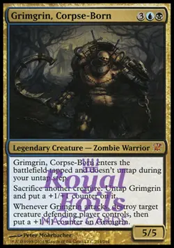 Grimgrin Corpse-Born 1x FOIL ISD MTG Innistrad Mythic MINT blue black - Image 1