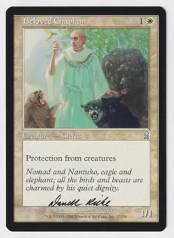 Signed Beloved Chaplain Proof LP Odyssey Artist Darrell Riche 2001 MTG Magic AP! - Image 1