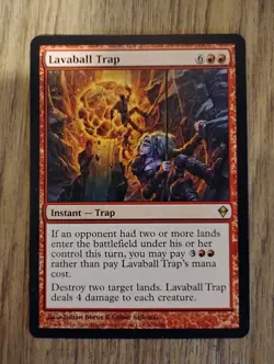 Magic MTG Red Cards Lot: Zendikar Goblins, Traps, Rare & Uncommons - Image 1