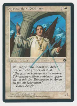 Signed German Aysen Bureaucrats LP Homelands Artist Alan Rabinowitz MTG Misprint - Image 1