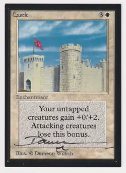 Signed Castle LP Collectors' Edition CE Artist Dameon Willich MTG Magic Vintage! - Image 1