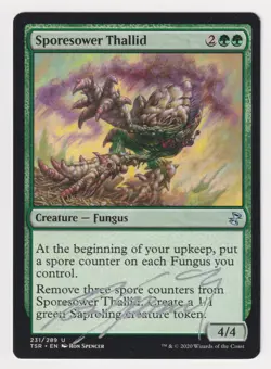 Silver Signed Sporesower Thallid LP TSR Artist Ron Spencer 2020 MTG Magic Fungus - Image 1