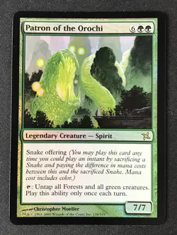 MTG Betrayers of Kamigawa #138 Patron of the Orochi FOIL RARE MP - Image 1